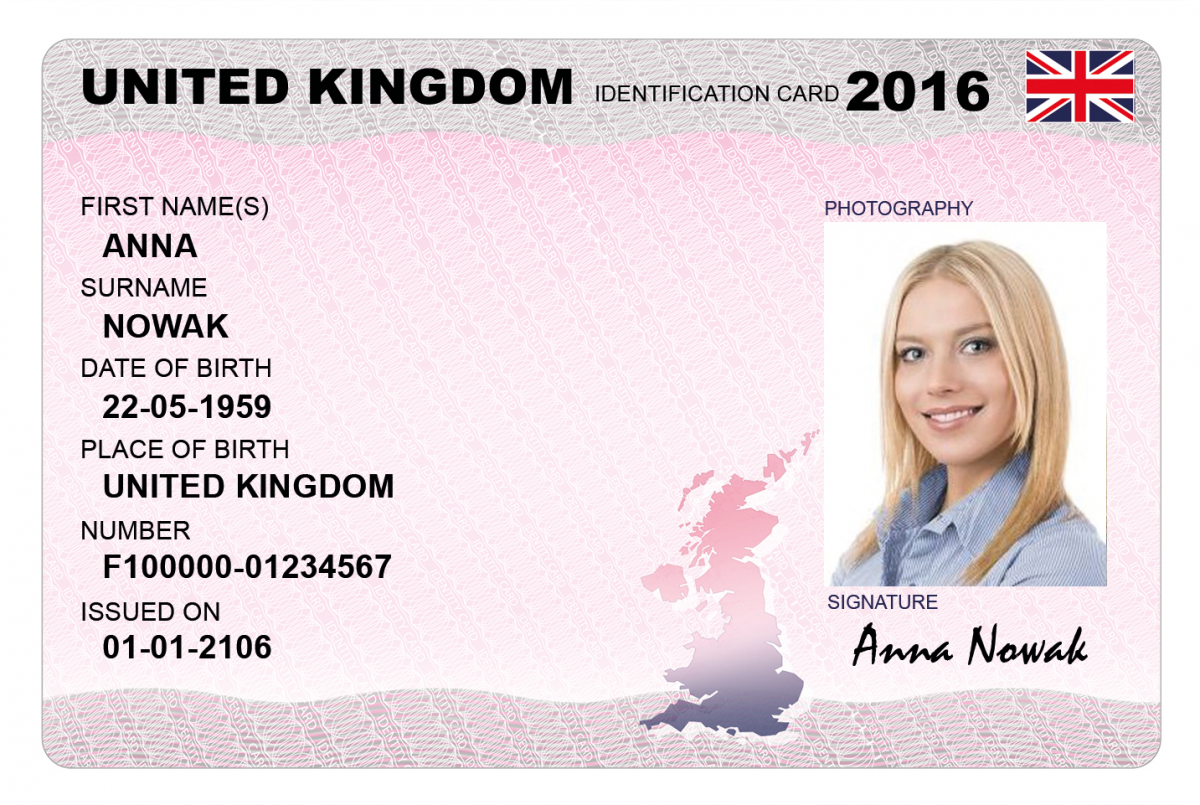 NATIONAL UK ID CARD - Fake ID World