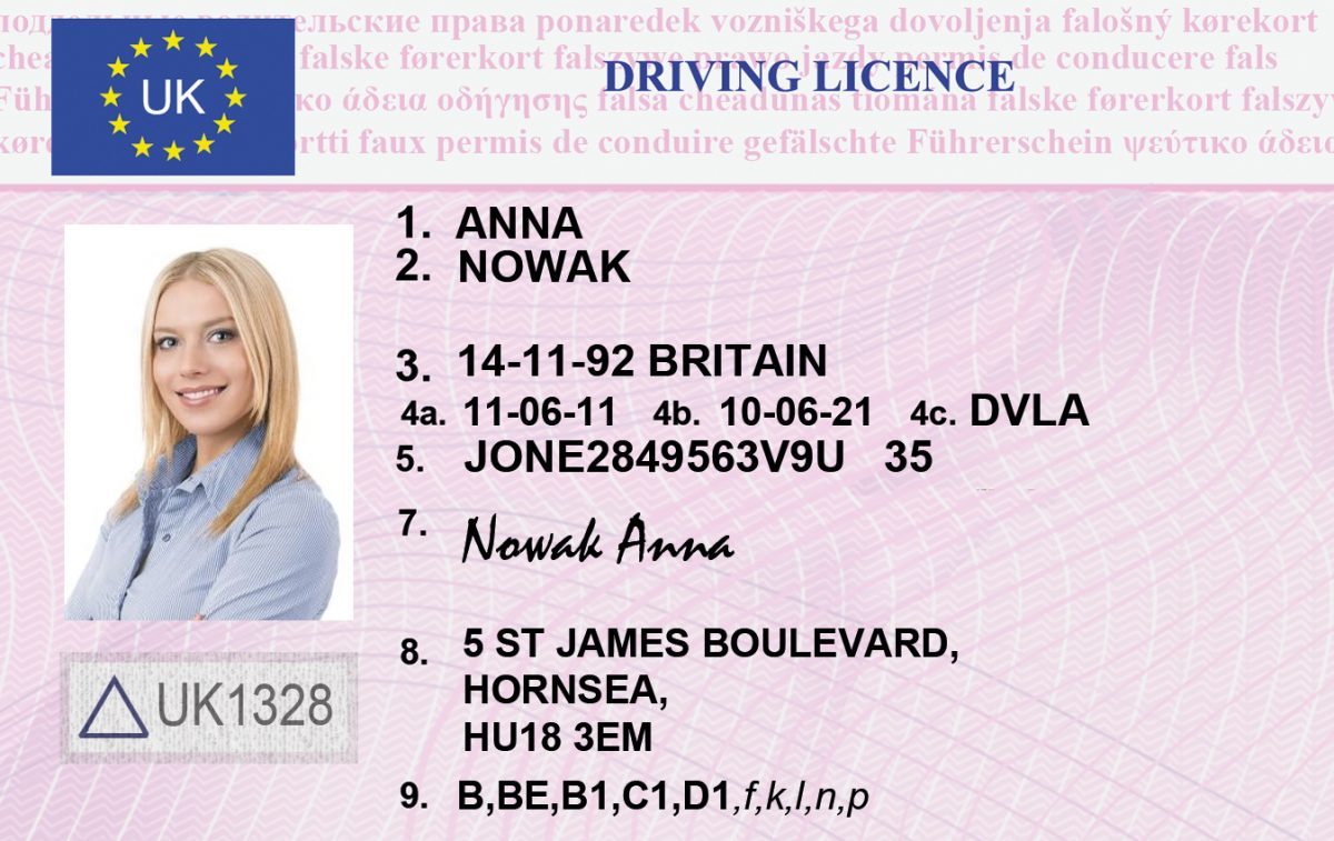 New UK Driving licence Card – Fake ID World