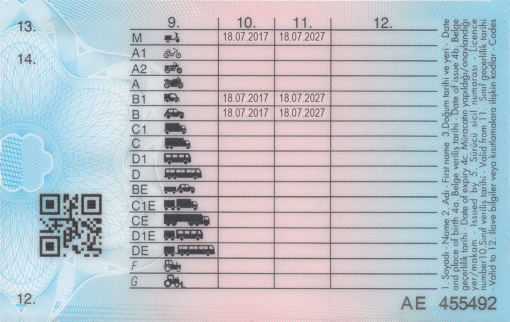 Turkish Driving license | Fake ID World