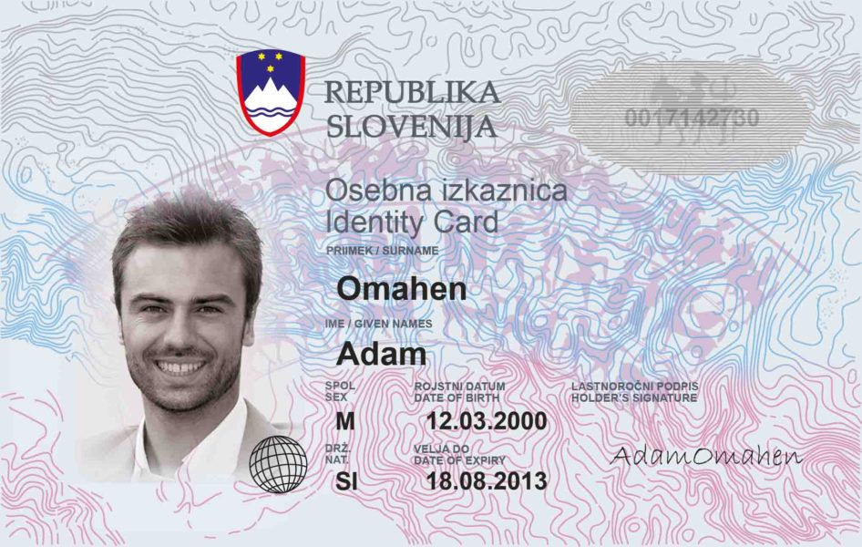 Slovenian ID card | Fake ID World